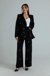 İncili Blazer Takım - SİYAH