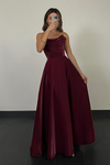 İncili Organze Abiye - BORDO