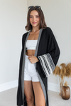 Schwarz Kimono