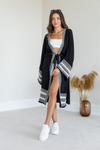 Schwarz Kimono