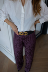 Jakarlı Saten Pantolon - MÜRDÜM