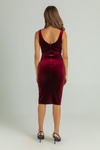 Burgundy Evening Dress