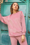 Kadife Oversize Takım - PUDRA