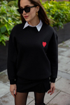 Kalpli Sweatshirt - SİYAH