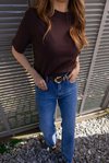 Kemerli Jean Pantolon - MAVİ
