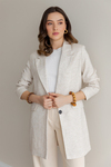 Keten Blazer Ceket - BEJ