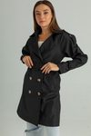 Schwarz Trenchcoats