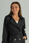 Schwarz Trenchcoats