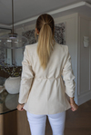 Kuşaklı Blazer Ceket - BEJ