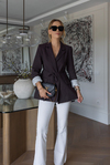Kuşaklı Blazer Ceket - KAHVERENGİ