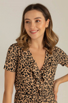 Leopar Desen Kaşkorse Tulum - BEJ