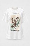 MGZ Baskı Nakış Detaylı T-Shirt - EKRU
