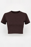 MGZ Crop T-Shirt - KAHVERENGİ