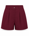 MGZ Keten Şort - BORDO