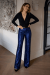 MGZ Payetli Pantolon - LACİVERT