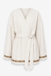 MGZ Şerit Detaylı Kimono - TAŞ