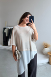 MGZ Tül Detaylı T-shirt - BEJ