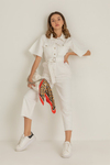 Mom Fit Jean Tulum - BEYAZ