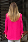 Oval Kesim Ceket - PEMBE