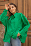 Oversize Gömlek - YEŞİL