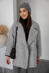 Oversize Kısa Kaban - GRİ