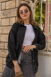 Oversize Kot Ceket - SİYAH