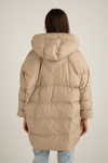 Oversize Şişme Mont - BEJ