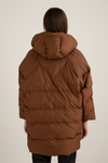 Oversize Şişme Mont - KAHVERENGİ