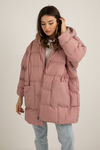 Oversize Şişme Mont - PUDRA