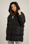 Oversize Şişme Mont - SİYAH