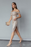 Beige Evening Dress