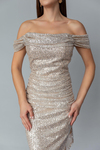 Beige Evening Dress