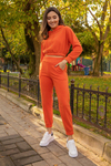 Polar Crop Sweat Takım - TURUNCU