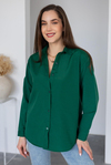 Poplin Basic Gömlek - ZÜMRÜT YEŞİL