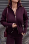 Premium Çift Fermuarlı Takım - BORDO