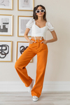 Rise Loose Jeans - TURUNCU