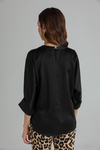 Saten Basic Bluz - SİYAH