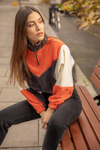 Şeritli Polar Sweat - GRİ
