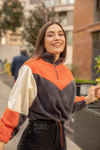 Şeritli Polar Sweat - GRİ