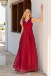 Burgundy Evening Dress