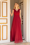 Burgundy Evening Dress