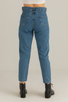 Slim Fit Mom Jean - MAVİ