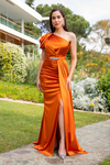 Orange Abendkleider