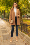 Tek Düğmeli Blazer - CAMEL