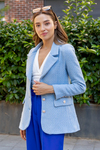 Tüvit Blazer Ceket - MAVİ