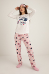 Uzun Kollu Pijama Takımı - BEYAZ