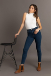 Yüksek Bel Skinny Jean - LACİVERT