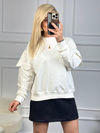 Kolları Taşlı Sweatshirt EKRU-23KDIS000044
