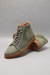 Alone Green Suede Men Leather Shoes