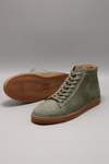 Alone Green Suede Men Leather Shoes
